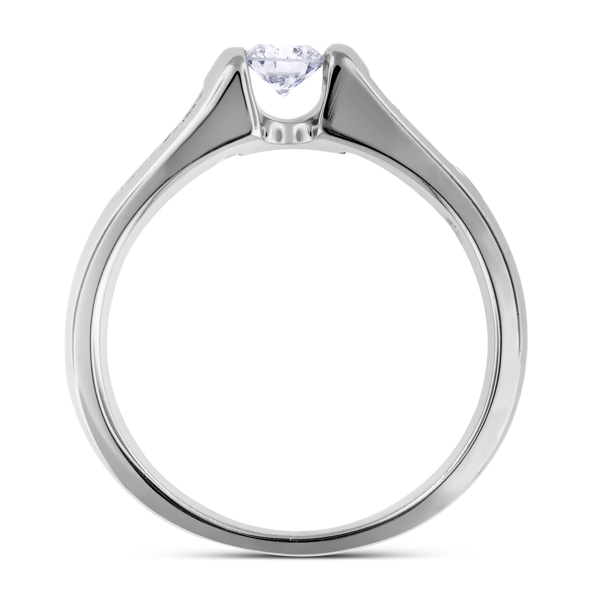 Vintage Art Deco Style Low Profile Bezel Set Round Lab Diamond Ring – S.  Kind & Co